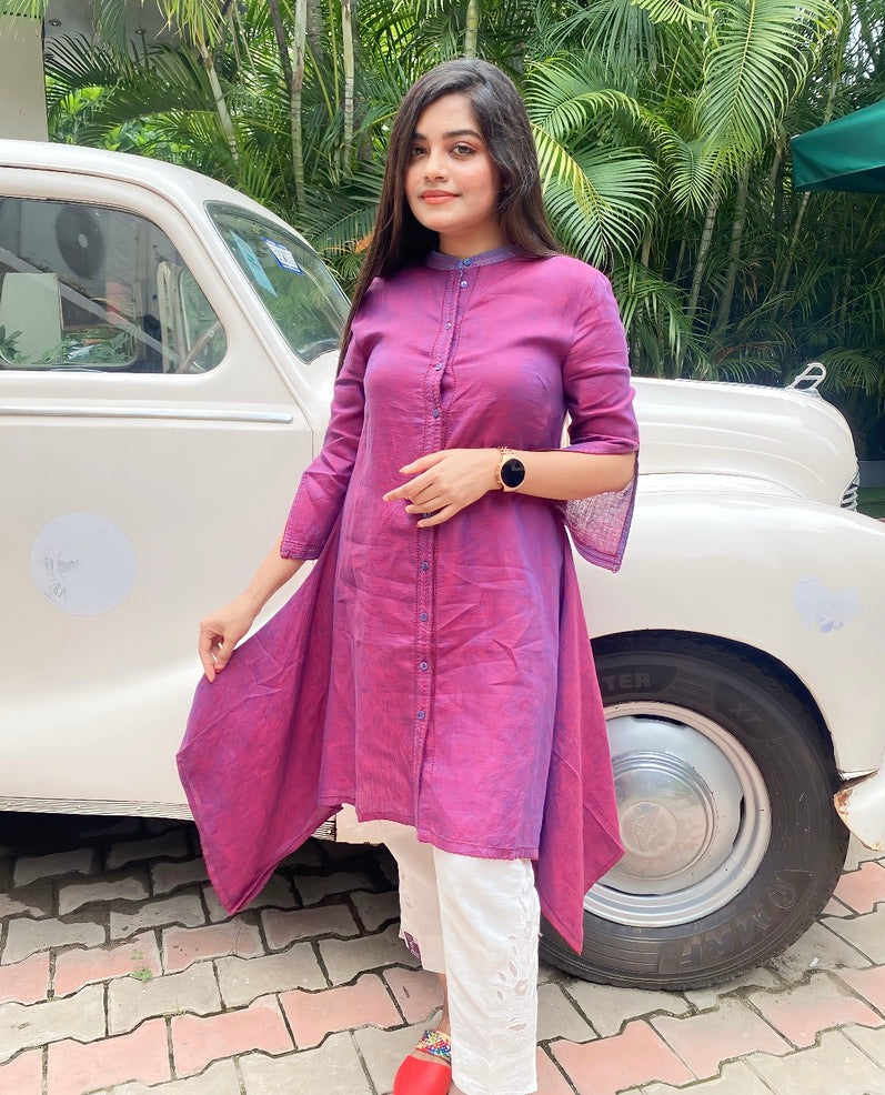 Purple Cotton tunic