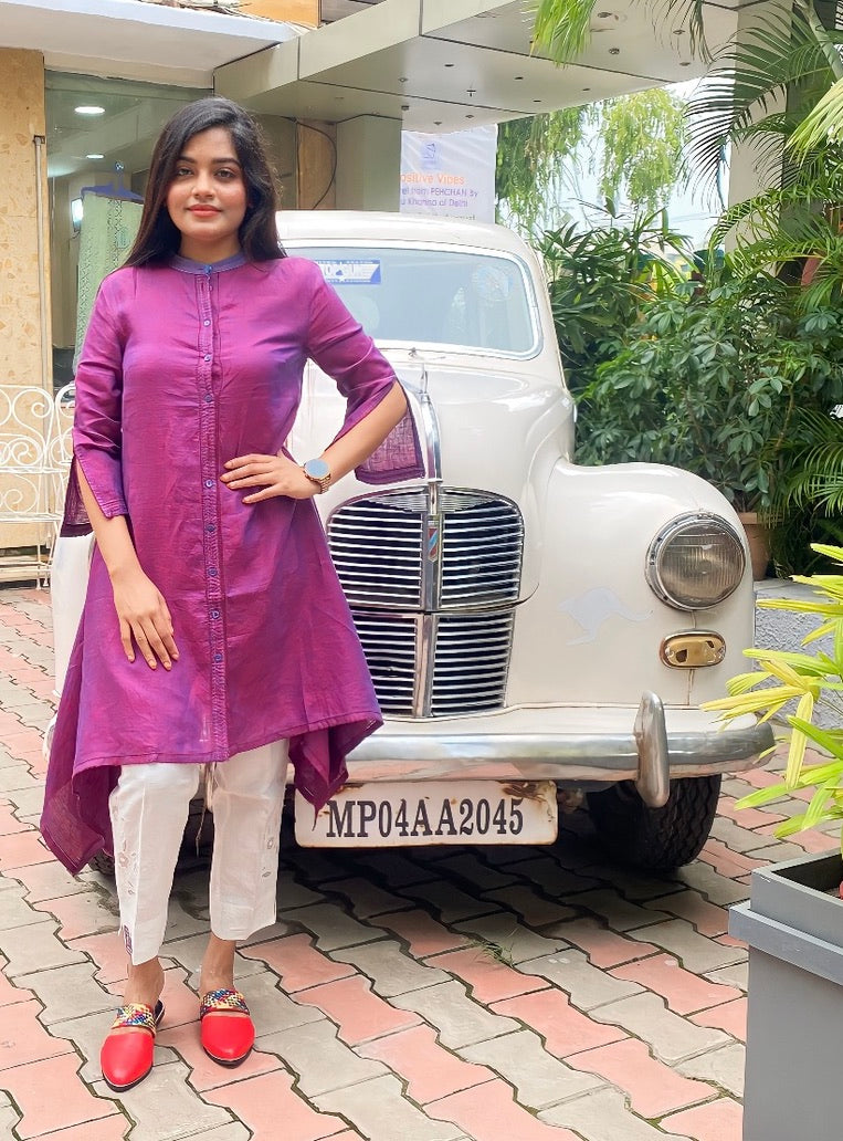 Purple Cotton tunic